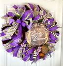 XL Everyday Wreath, Christian Wreath, Daily Bread, Farmhouse All Season Wreath, Spring Wreath, Summer Deco Mesh
