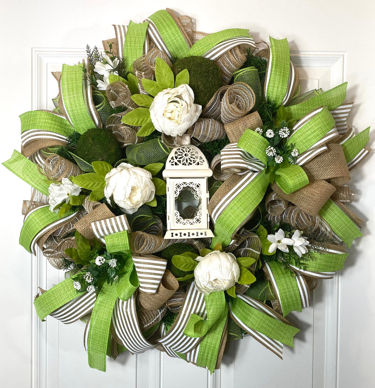 Peony Lantern Wreath for Every Season