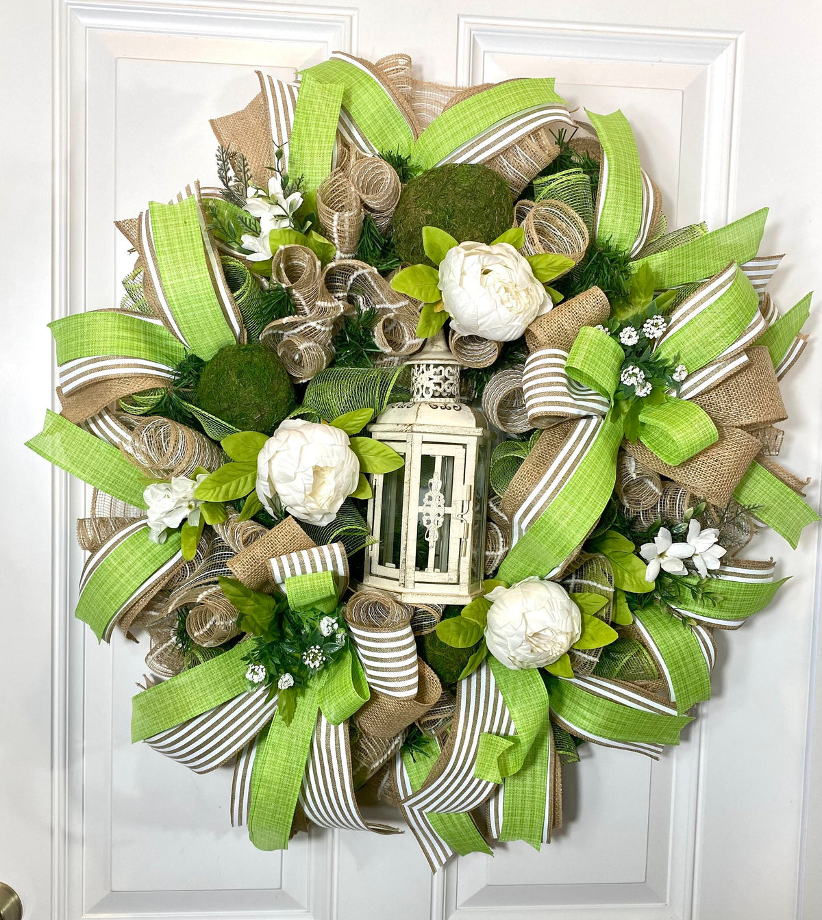 Peony Lantern Wreath for Every Season