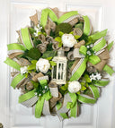 Peony Lantern Wreath for Every Season