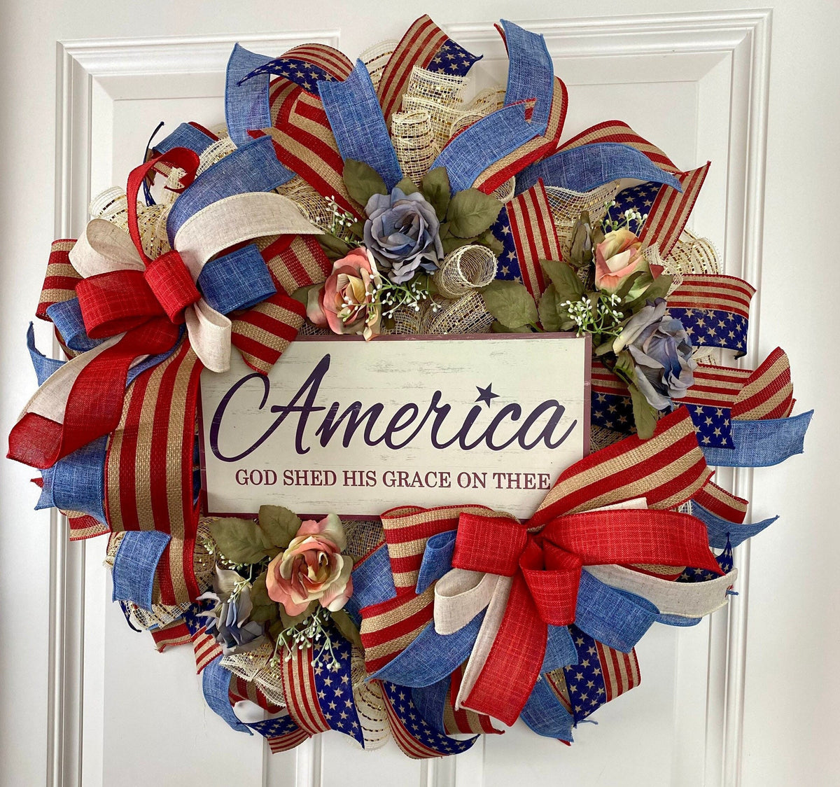 Rustic Patriotic Wreath