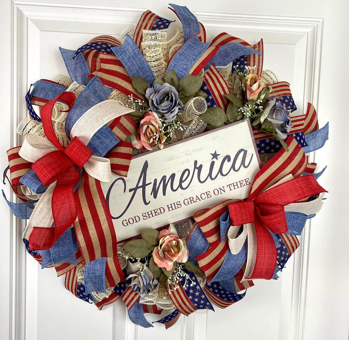 Rustic Patriotic Wreath