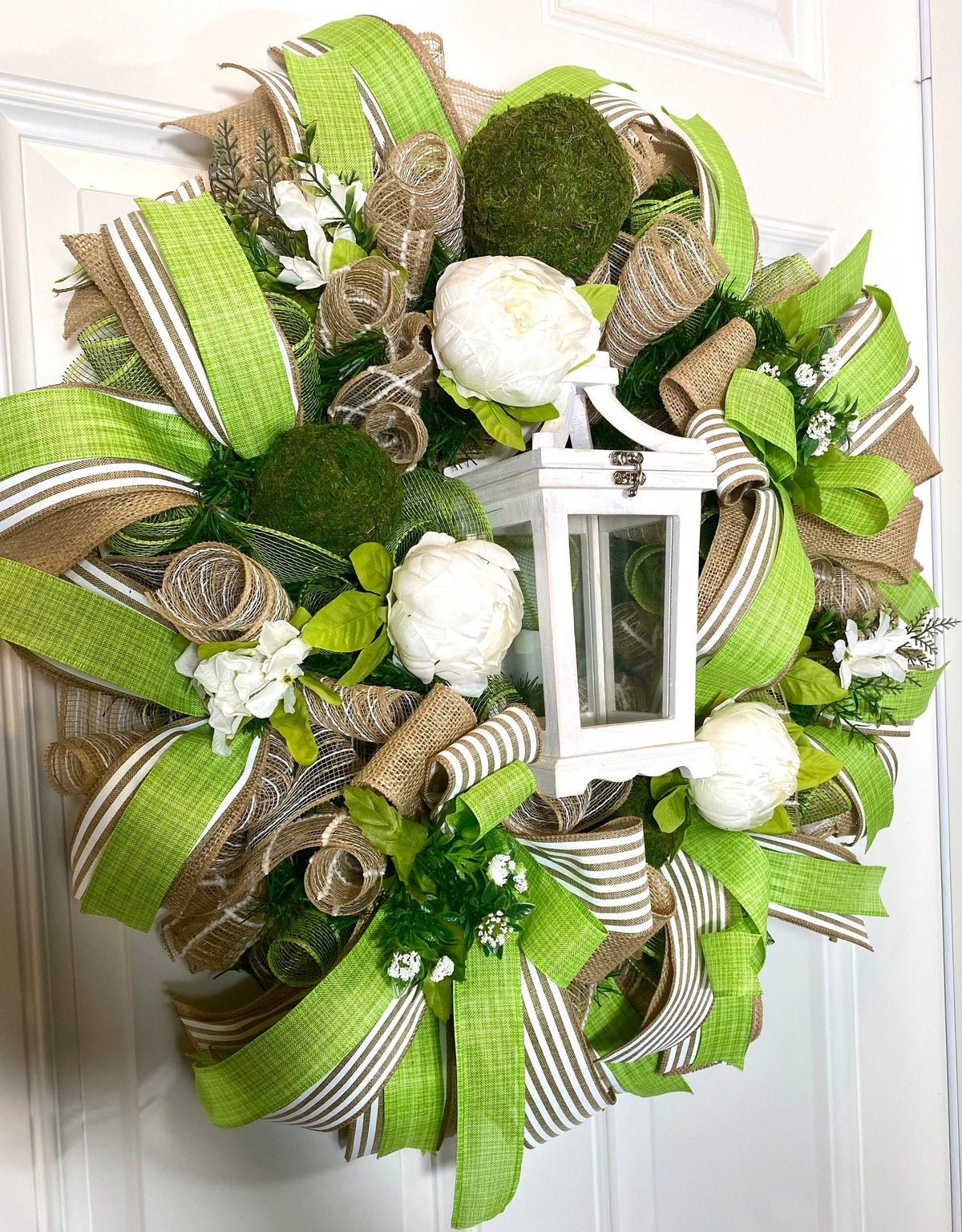 Peony Lantern Wreath for Every Season