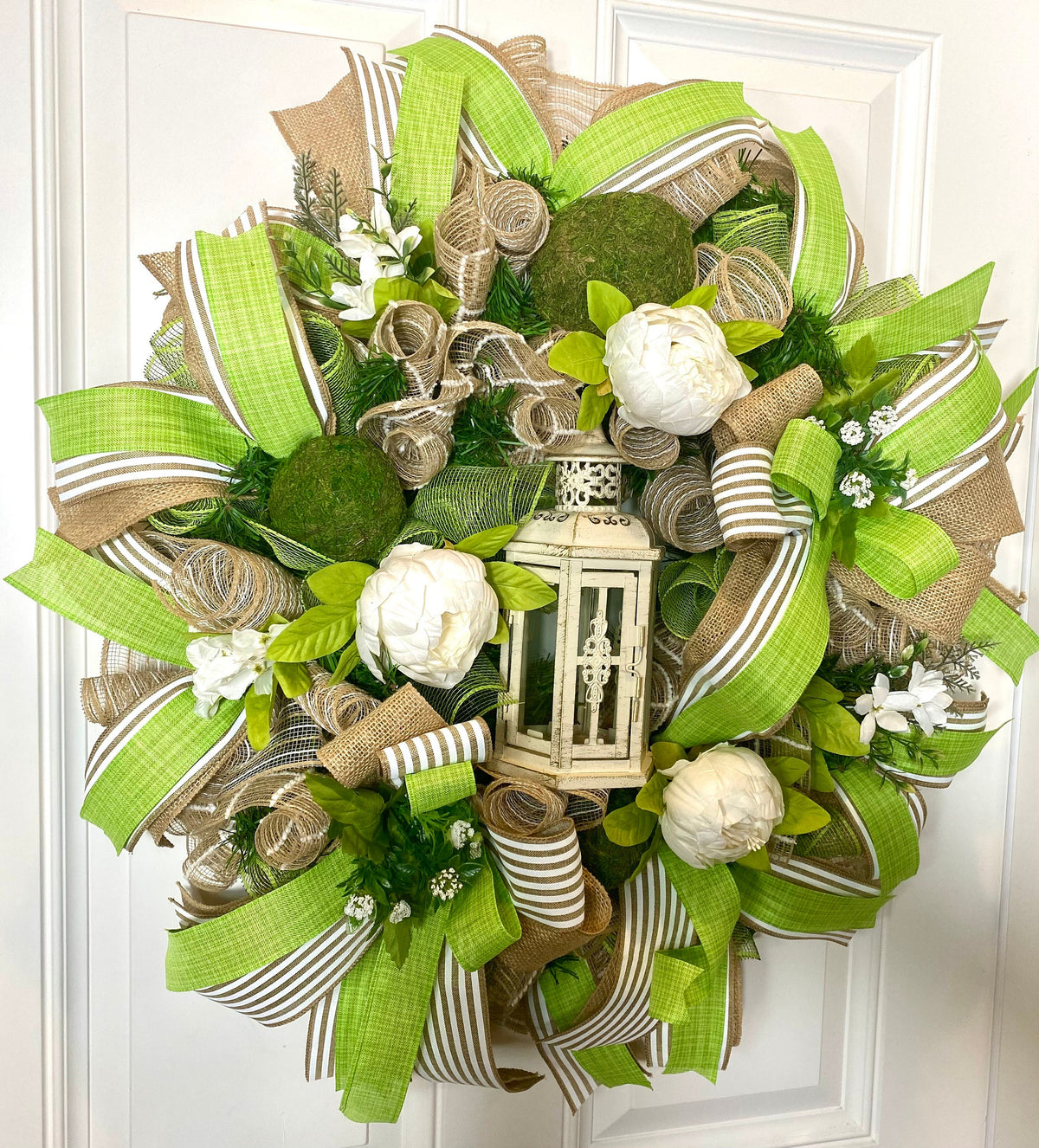 Peony Lantern Wreath for Every Season
