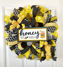 Summer wreath, Bee Everyday Wreath Front Door, Farmhouse All Season Wreath, Spring Wreath, Summer Deco Mesh