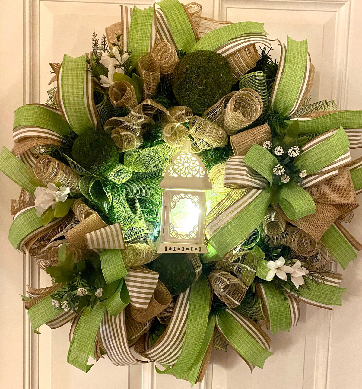 Peony Lantern Wreath for Every Season