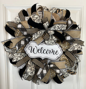 Everyday Farmhouse Wreath with options