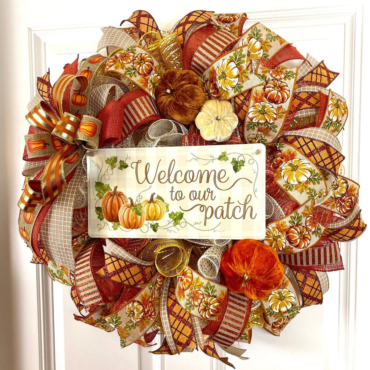 Welcome to Our Patch Fall Wreath/Glitz and Glam