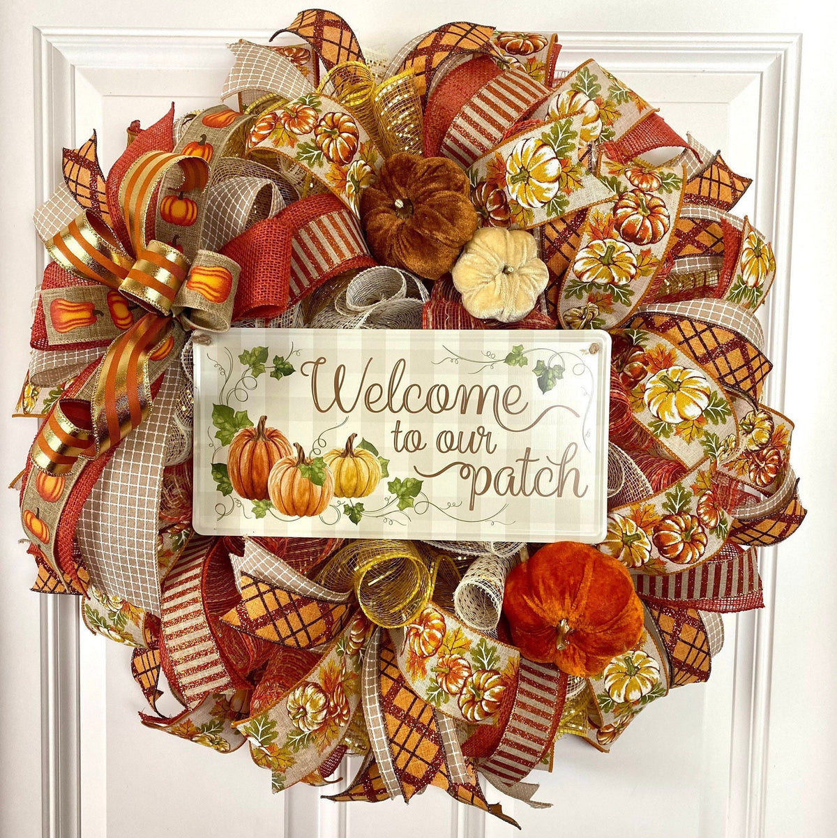 Welcome to Our Patch Fall Wreath/Glitz and Glam