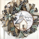 Farmhouse Wreath, Church, Amazing Grace Christian Decor, Summer Wreath Front Door, Farmhouse All Season Wreath, Summer