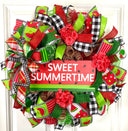 Watermelon Wreath, Summer Front Door Wreath, Kitchen Wreath, Spring Wreath for front door