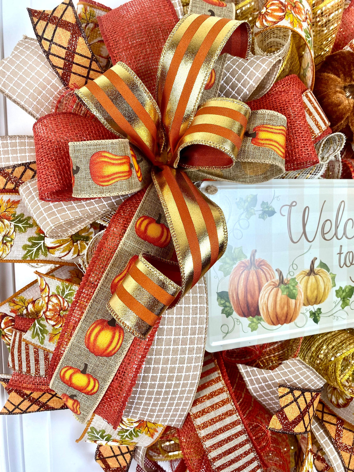 Welcome to Our Patch Fall Wreath/Glitz and Glam