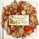 Welcome to our Patch Farmhouse Pumpkin Wreath