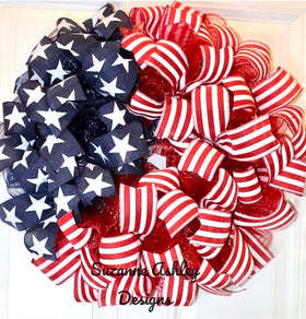 Patriotic Flag Wreath / Stars & Stripes