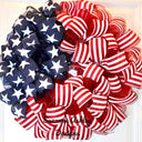 American Flag Wreath: Patriotic Stars & Stripes Decor
