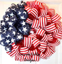 American Flag Wreath: Patriotic Stars & Stripes Decor