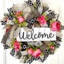 Summer Everyday Wreath Front Door, Peony Wreath, Farmhouse Wreath, Spring Wreath, Summer Deco Mesh, color options available