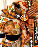 Fall Wreath for Front Door, Pumpkin Spice Jesus Christ, Christian Wreath, Thanksgiving Decor, Mesh Wreath