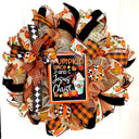 Fall Wreath for Front Door, Pumpkin Spice Jesus Christ, Christian Wreath, Thanksgiving Decor, Mesh Wreath
