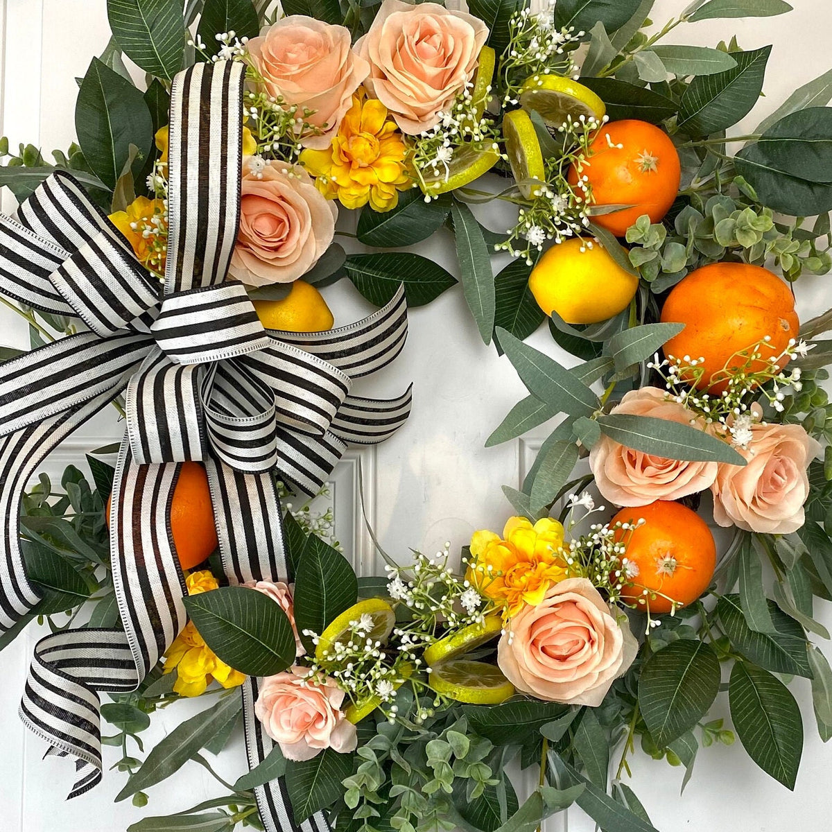 Orange and Lemon Citrus Wreath