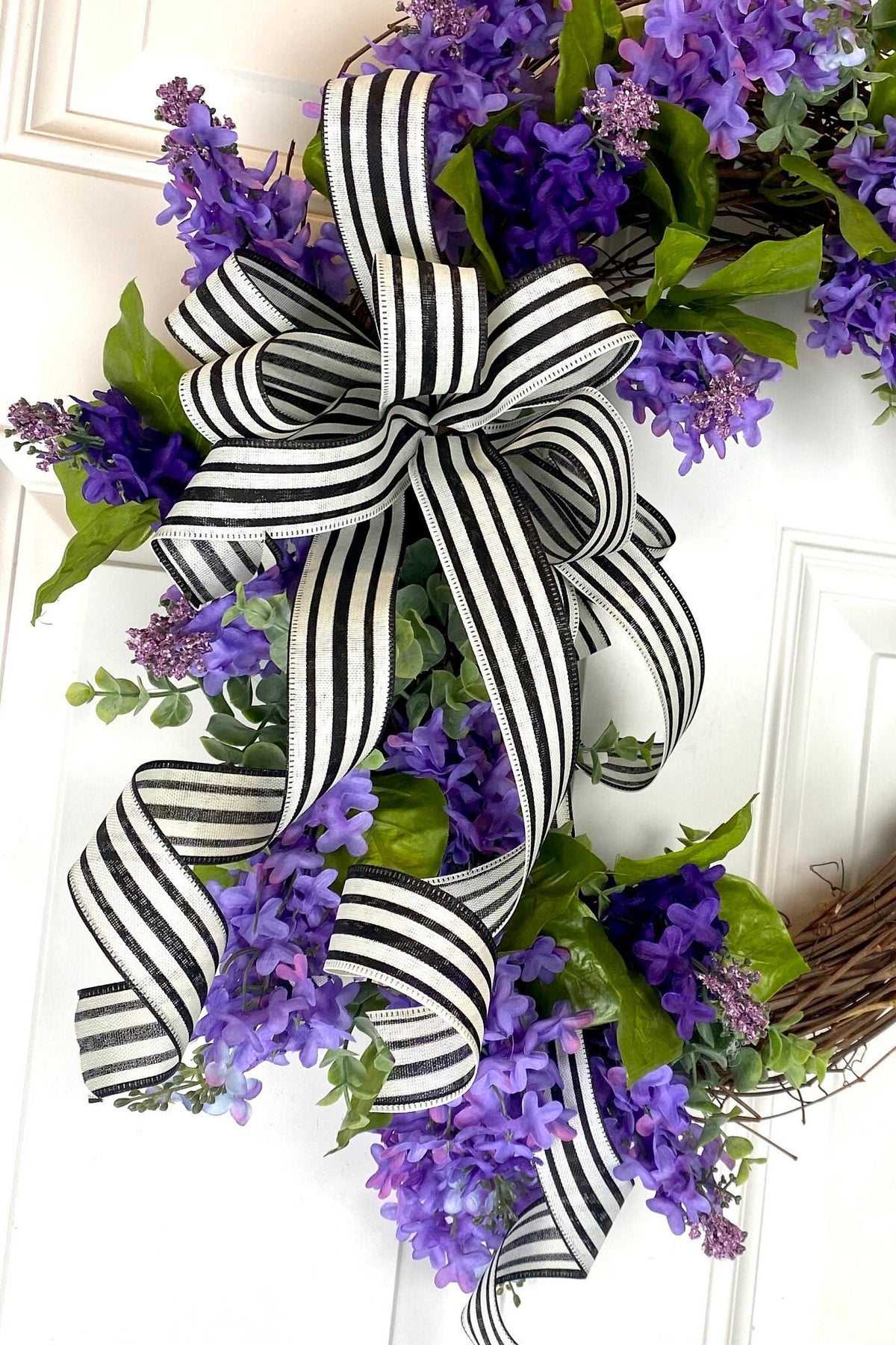 Lavender & Eucalyptus Wreath, Front Door Summer Wreath, Wreath for Front Door, Everyday Wreath, Purple Wreath