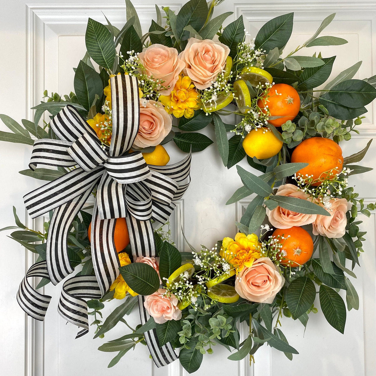 Orange and Lemon Citrus Wreath