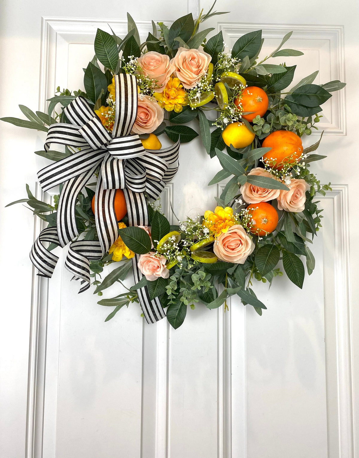 Orange and Lemon Citrus Wreath