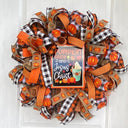 Fall Wreath, Farmhouse, Pumpkin Spice Jesus Christ, Christian Wreath, Thanksgiving Decor, Mesh Wreath