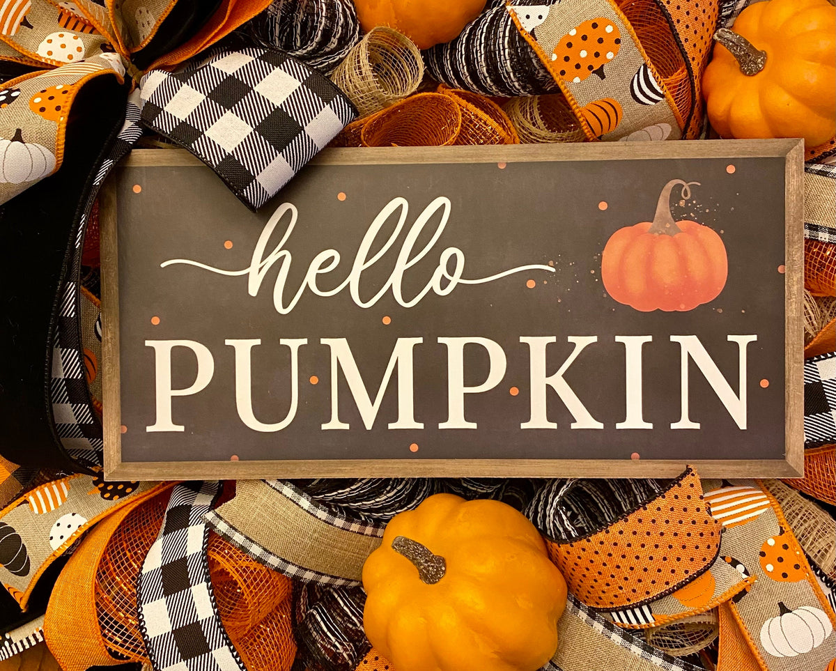 Halloween Decor, Pumpkin, Fall Wreath, Autumn, Home Decor