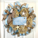 Beach Wreath for front door, Shell Beach Wreath, Coastal Beach Decor