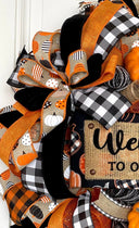 Halloween Decor, Pumpkin, Fall Wreath, Autumn, Home Decor