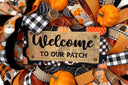 Halloween Decor, Pumpkin, Fall Wreath, Autumn, Home Decor