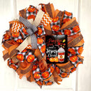 Fall Wreath, Farmhouse Pumpkin, Spice Jesus Christ, Christian Wreath, Thanksgiving Decor, Mesh Wreath