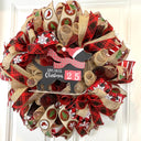 Dog Christmas Wreath, Countdown to Christmas, Dog Lover wreath, Farmhouse Christmas Wreath for front door, Black Lab