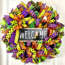 Candy Corn Halloween Wreath: Cheerful Fall Door Decor