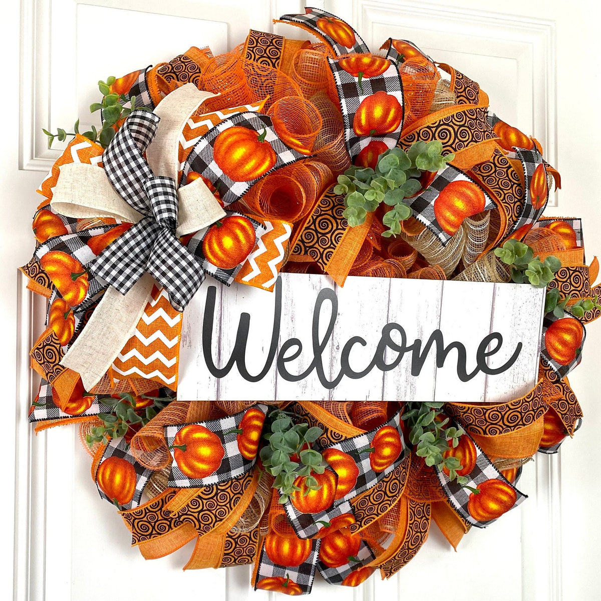 Fall Wreath, Welcome, Farmhouse Pumpkin Spice Jesus Christ, Christian Wreath, Thanksgiving Decor, Mesh Wreath