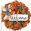 Fall Wreath, Welcome, Farmhouse Pumpkin Spice Jesus Christ, Christian Wreath, Thanksgiving Decor, Mesh Wreath