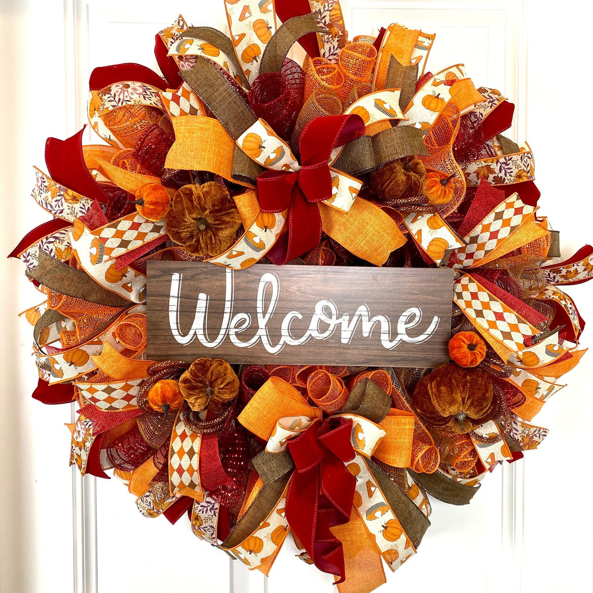 Fall Wreath, Turkey, Pumpkins, Thanksgiving Decor, Turkey Wreath, Pumpkin Pie, Autumn, Home Decor