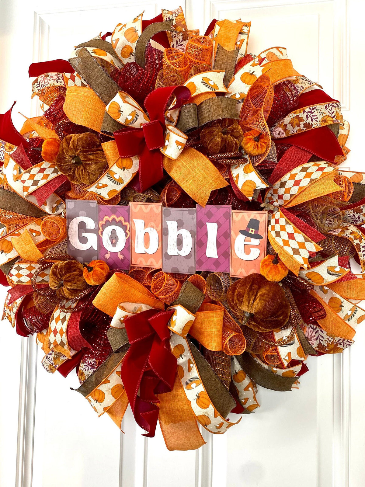 Fall Wreath, Turkey, Pumpkins, Thanksgiving Decor, Turkey Wreath, Pumpkin Pie, Autumn, Home Decor