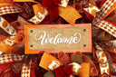 Fall Wreath, Turkey, Pumpkins, Thanksgiving Decor, Turkey Wreath, Pumpkin Pie, Autumn, Home Decor