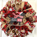Dog Christmas Wreath, Countdown to Christmas, Dog Lover wreath, Farmhouse Christmas Wreath for front door, Black Lab