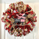 Dog Christmas Wreath, Countdown to Christmas, Dog Lover wreath, Farmhouse Christmas Wreath for front door, Black Lab