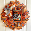 Pumpkin Spice Jesus Christ Wreath: Buffalo Plaid Fall Decor