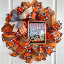 Pumpkin Spice Jesus Christ Wreath: Buffalo Plaid Fall Decor