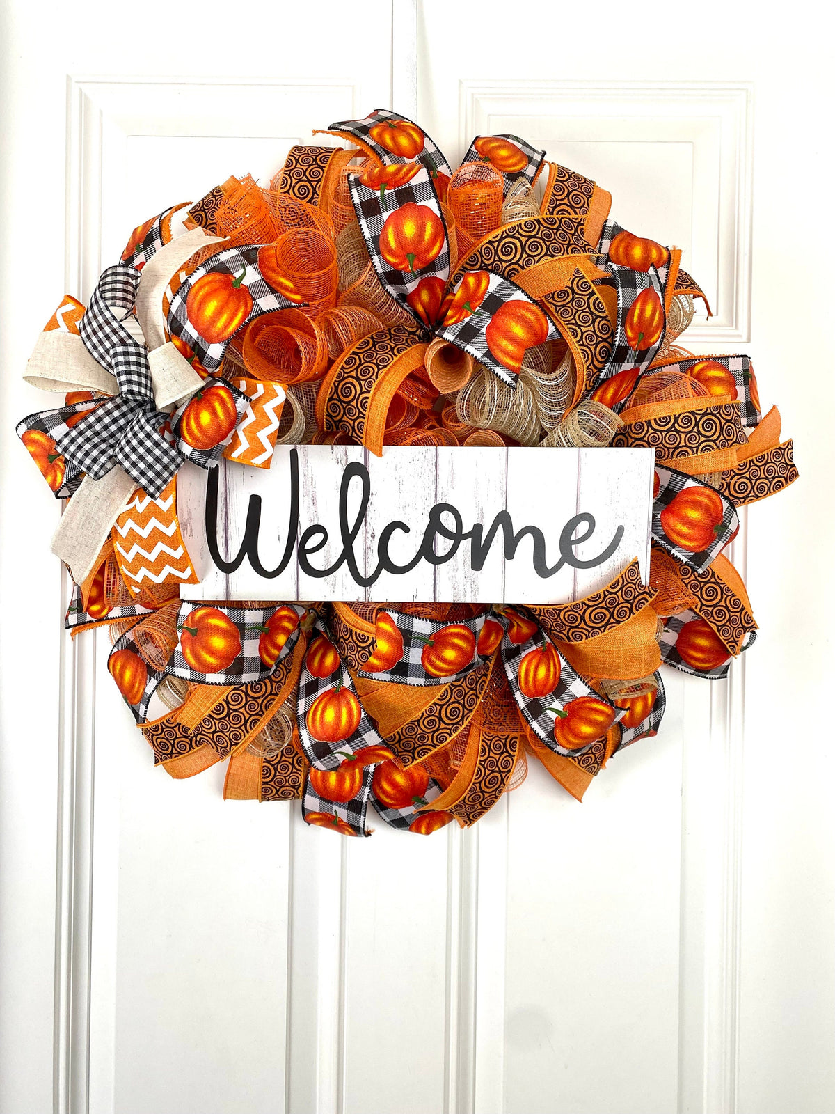 Fall Wreath, Welcome, Farmhouse Pumpkin Spice Jesus Christ, Christian Wreath, Thanksgiving Decor, Mesh Wreath