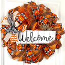 Fall Wreath, Welcome, Farmhouse Pumpkin Spice Jesus Christ, Christian Wreath, Thanksgiving Decor, Mesh Wreath