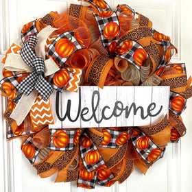 Pumpkin Spice Jesus Christ / Welcome Fall Wreath