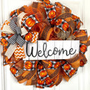 Fall Wreath, Welcome, Farmhouse Pumpkin Spice Jesus Christ, Christian Wreath, Thanksgiving Decor, Mesh Wreath