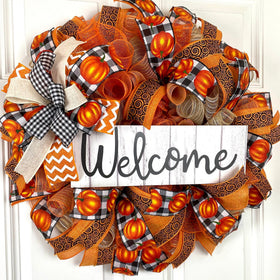 Pumpkin Spice Jesus Christ Wreath