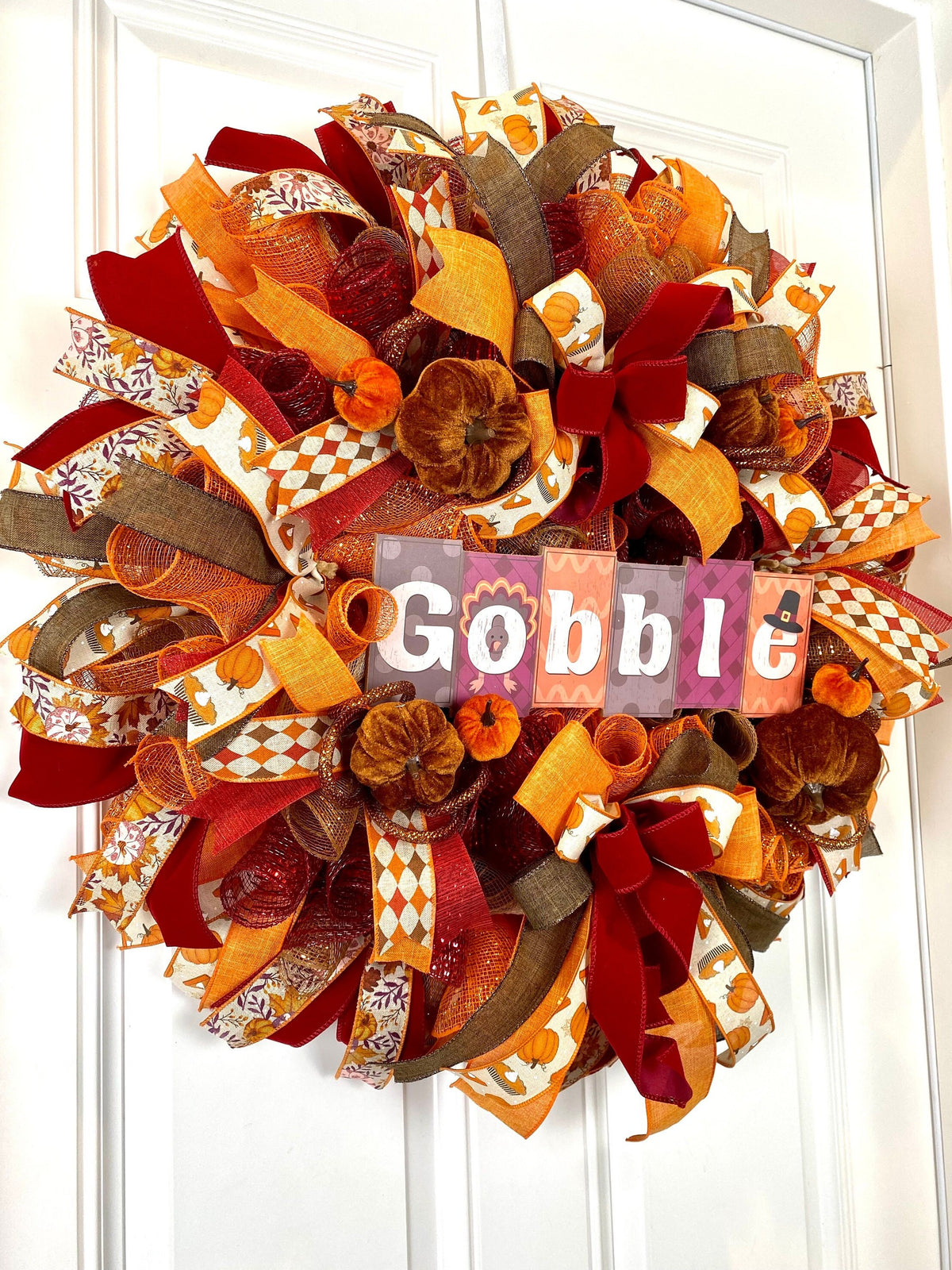 Fall Wreath, Turkey, Pumpkins, Thanksgiving Decor, Turkey Wreath, Pumpkin Pie, Autumn, Home Decor